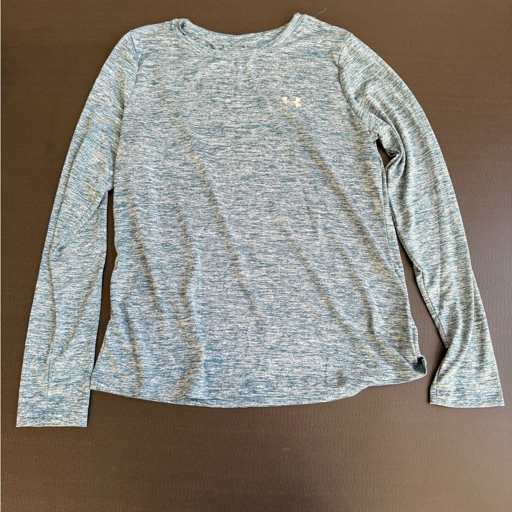 Under Armour Blue Heathered HeatGear Shirt